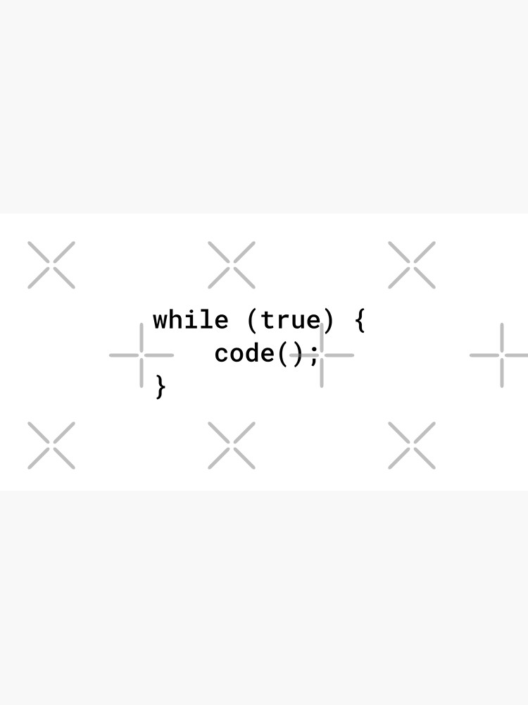 JavaScript - While True Code (Inverted) by developer-gifts