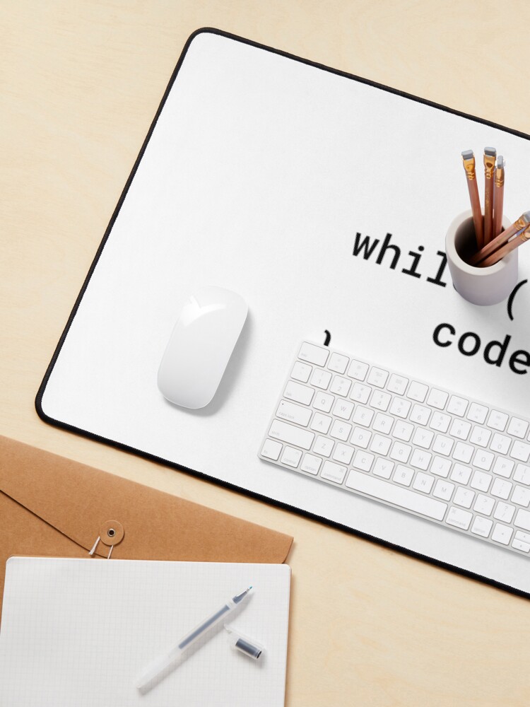 Alternate view of JavaScript - While True Code (Inverted) Mouse Pad