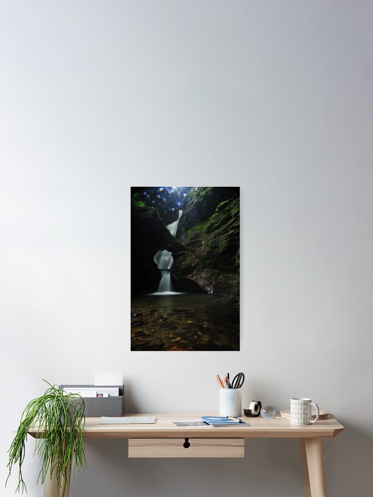 Thumbnail 1 of 3, Poster, Nectans Glen Waterfall designed and sold by Paul Eden.