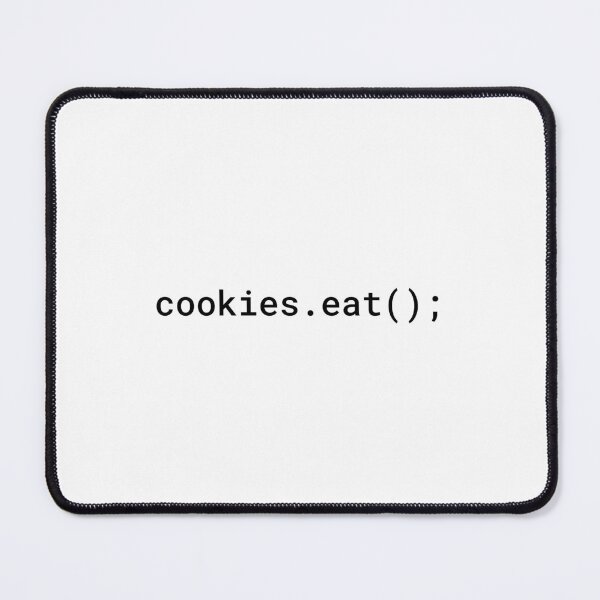 Item preview, JavaScript - Eat Cookies (Inverted) designed and sold by developer-gifts.