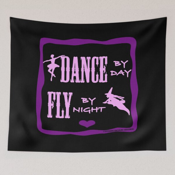 Item preview, Dance by Day Dancer Fly by Night magic sorcerer Potter witch like Halloween purple designed and sold by studio17designz.