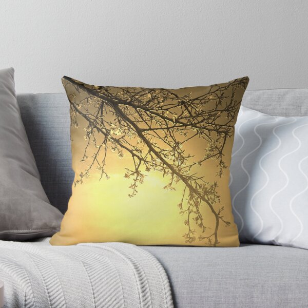 gaia gold Throw Pillow