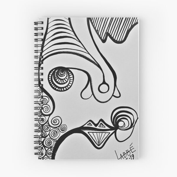 Item preview, Cara abstracta en blanco y negro designed and sold by Heather Labbe.