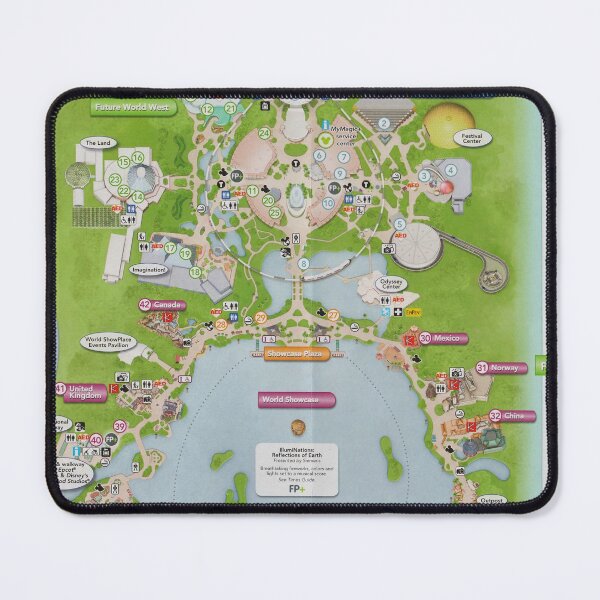 Item preview, Epcot Center Map	 designed and sold by Rainbows Galore.