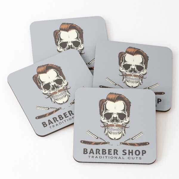 Item preview, Skull Barber Shop designed and sold by Z83Studio.