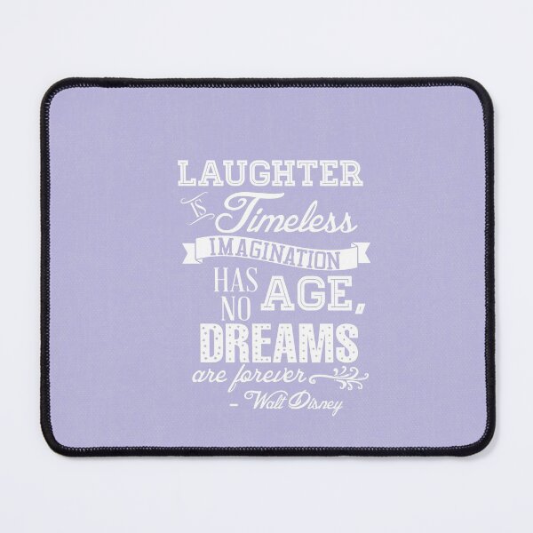Artikelvorschau, Lachen ist zeitloses Zitat in Cinderella Lilac entworfen und verkauft von Rainbows Galore.