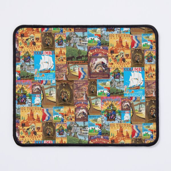 Item preview, Frontierland Theme Park Vintage Ride Attraction Posters designed and sold by Rainbows Galore.