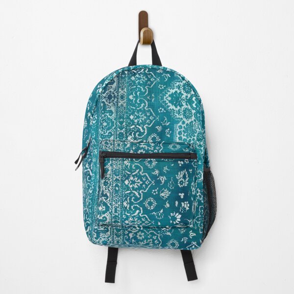 Item preview, PERSIAN CARPET MONOCHROME TEAL HEAVY DISTRESSED designed and sold by Octavia Soldani.
