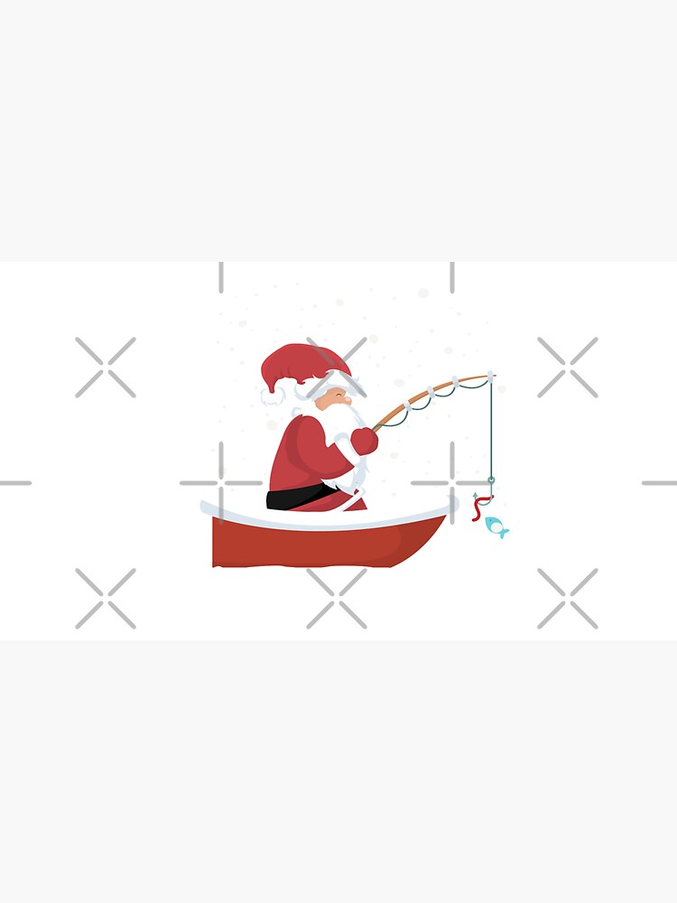 Disover Merry Fishmas - Funny Santa Claus Fishing  Cap