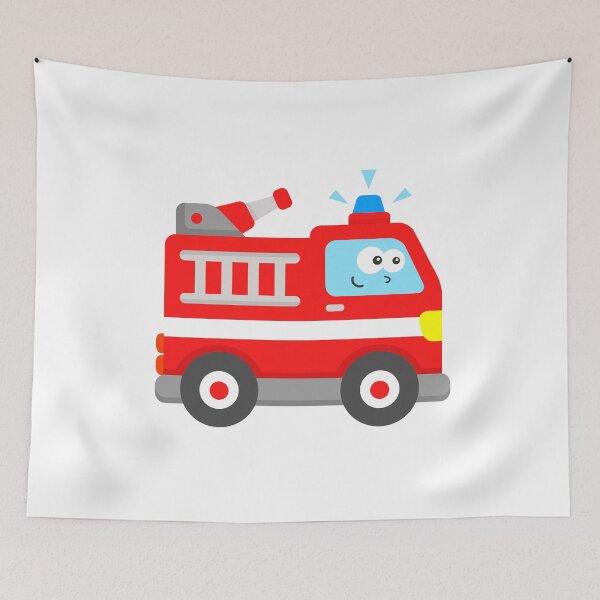 Item preview, Fire Engine Cute Firefighter Vehicle designed and sold by samshirts.