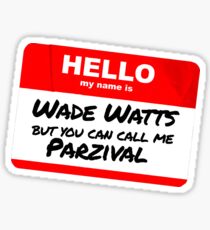 Parzival Name Tag Sticker