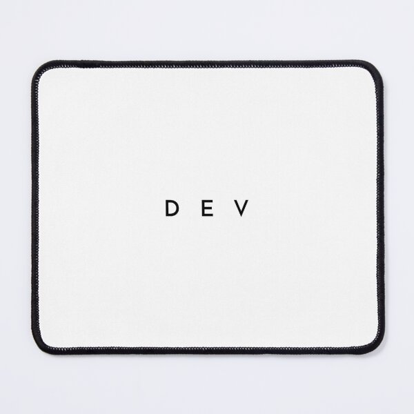 Aperçu de l'œuvre Dev (minimal) (inversé) créée et vendue par developer-gifts.