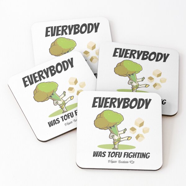 Item preview, Everybody Was Tofu Fighting Funny Vegan T-shirt designed and sold by nanogarbanzo.