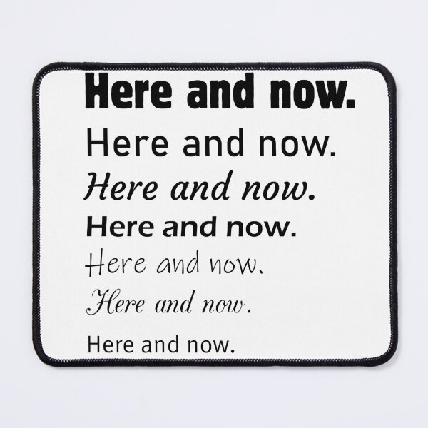 Item preview, Here and now. designed and sold by Euskadaz.