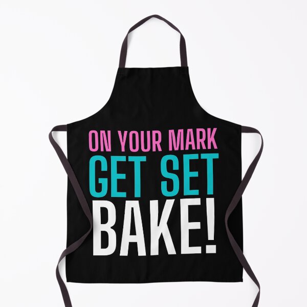 Item preview, On Your Mark, Get Set, Bake! Text only design. Multi colour text. Capitals designed and sold by JellyBeenzz.