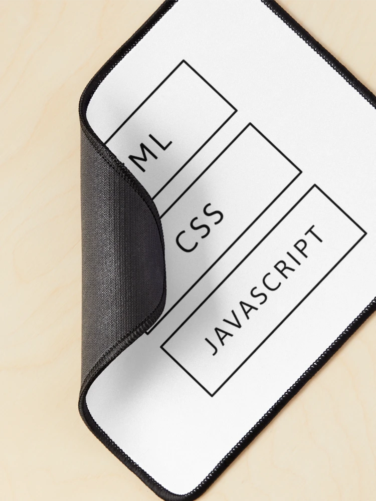Thumbnail 2 von 5, Mauspad, HTML-, CSS- und JavaScript-Entwickler (invertiert) designt und verkauft von developer-gifts.