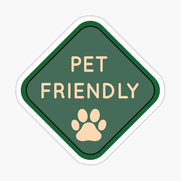 Pet Friendly Pet Paw Label, Stamp Or Sticker Isolated On White Background  Stock Vector Illustration Of Friendship, Concept: 186173858