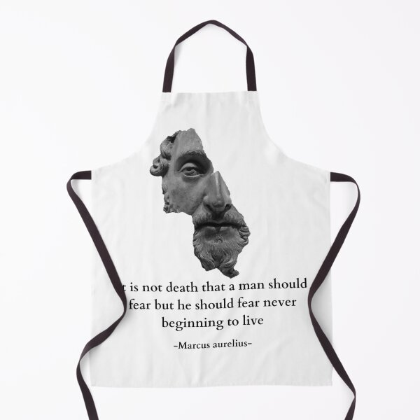 Item preview, You Should Not Fear Death You Should Fear Never Beginning To Live Quote By Marcus Aurelius designed and sold by Amine-Creation.