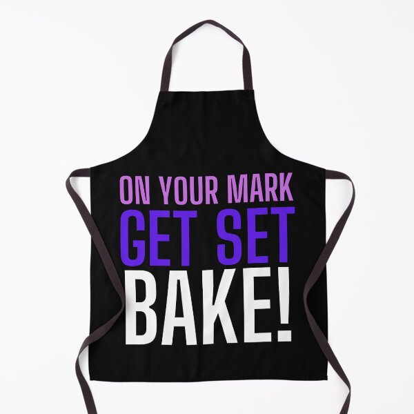 Item preview, On Your Mark, Get Set, Bake! Text only design. Multi colour text. Capitals designed and sold by JellyBeenzz.