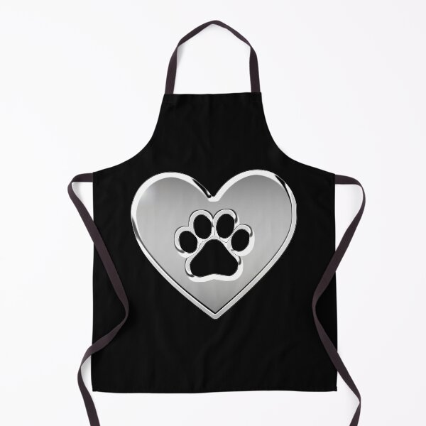 Item preview, Chrome Metallic Dog Lover Heart  designed and sold by PrettyPage.