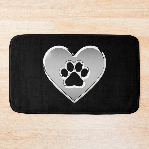 Item preview, Chrome Metallic Dog Lover Heart  designed and sold by PrettyPage.