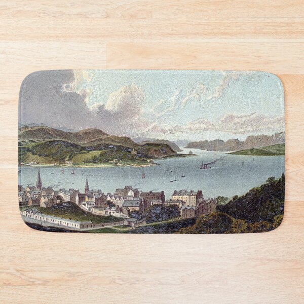 Item preview, Vintage Illustration of Oban Bay & Sound of Kerrera designed and sold by yourscotland.