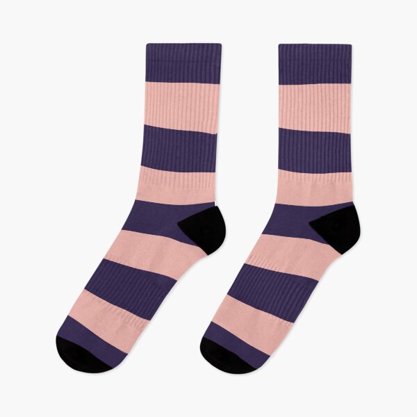 Item preview, Medium NAVY BLUE and BABY PINK Horizontal STRIPES designed and sold by RachelMacht.