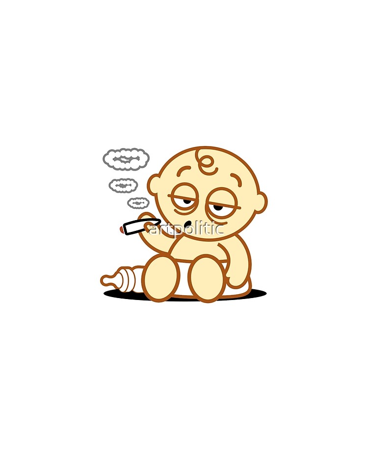 A smoking baby