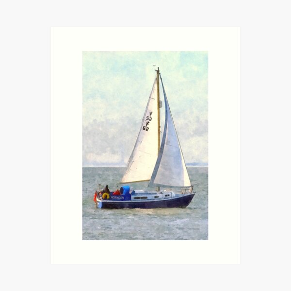 Sailing Of The Essex Coast, England Art Print