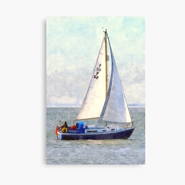 Sailing Of The Essex Coast, England Canvas Print