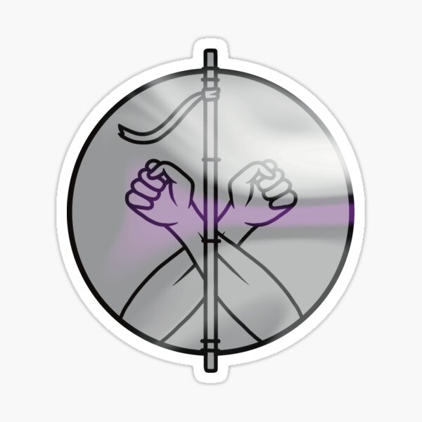 Demisexual Monk Symbol Sticker