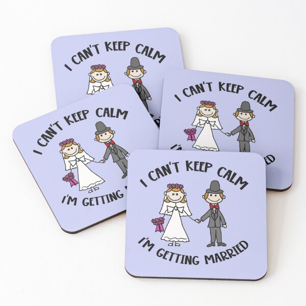 Item preview, Funny I Can't keep calm  I'm getting Married Wedding Cartoon designed and sold by Nature's Fancy.