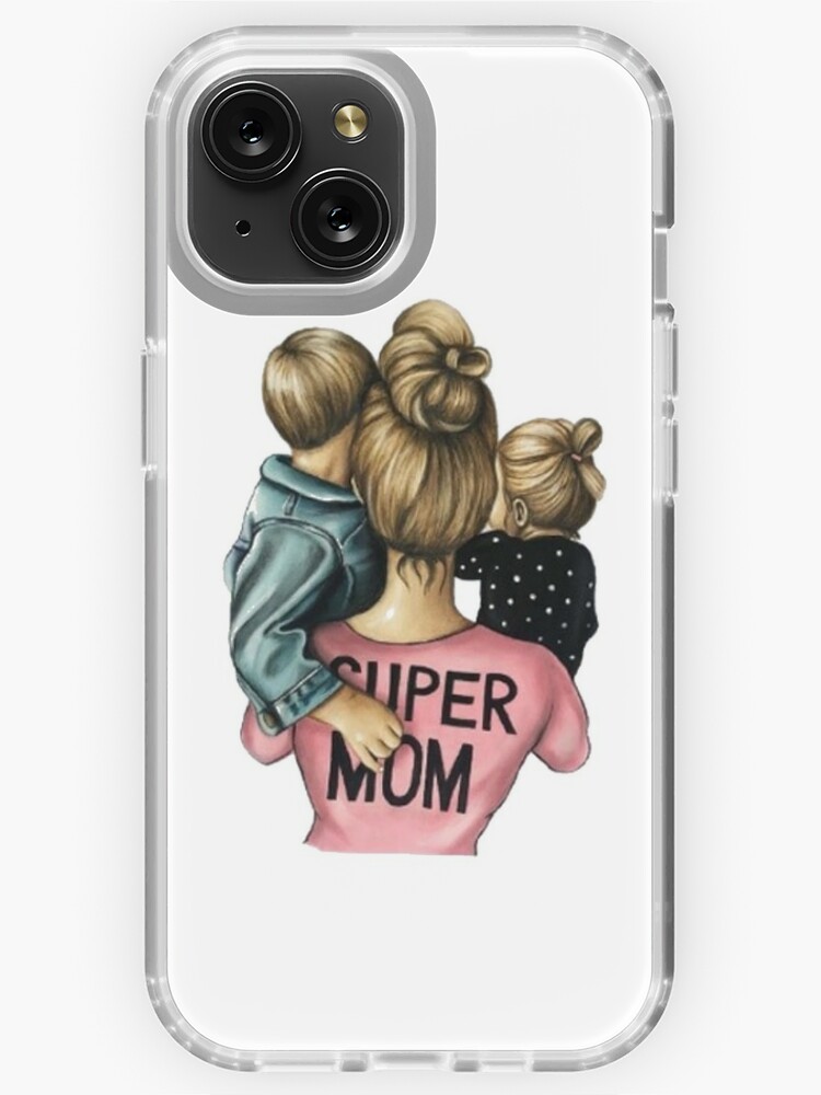 Women Cartoon Super Mom Life