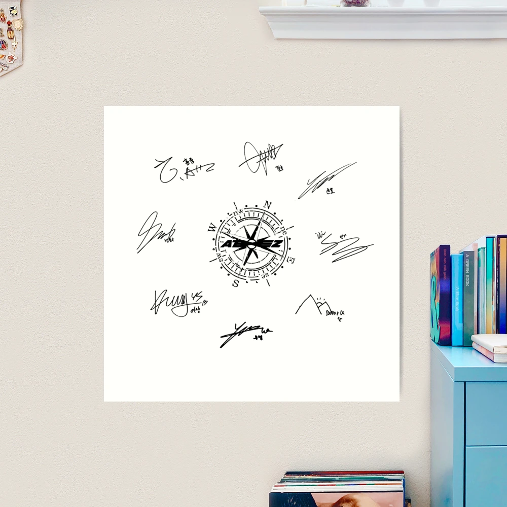 ATEEZ MEMBERS SIGNATURE