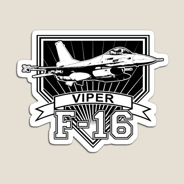 Vista previa del artículo con la obra «F-16 víbora», diseñado y vendido por CoolCarVideos.