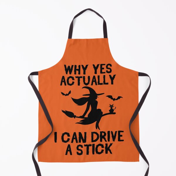Item preview, Why Yes Actually I Can Drive A Stick Funny Halloween Witch designed and sold by clothesy7.
