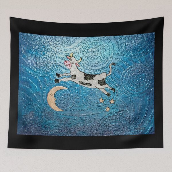 Item preview, Cow Jumped Over the Moon 12-16 designed and sold by mandalafractal.