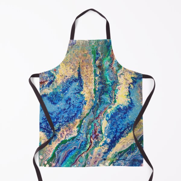 Item preview, Blue Geode abstract art designed and sold by ArtandSoulFluidArt.