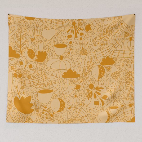 Item preview, Awesome Autumn Pattern - Gold designed and sold by AnArielleShop.