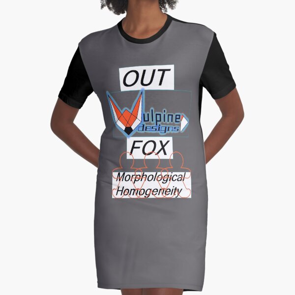 OUTFOX Morphological Homogeneity - Vulpine Designs Graphic T-Shirt Dress