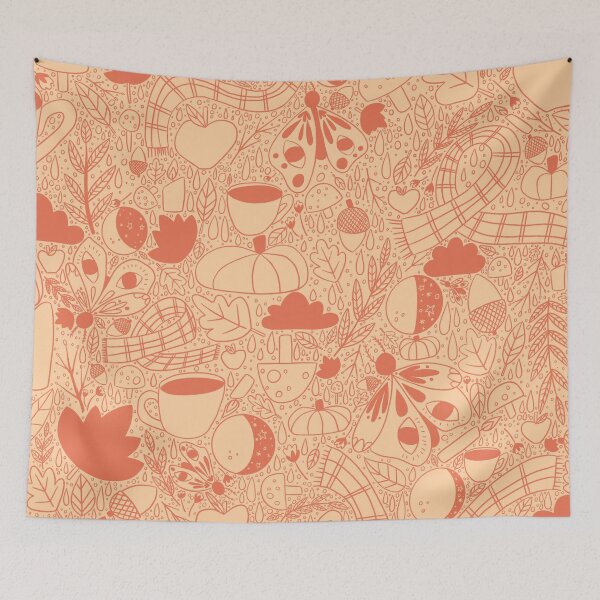 Item preview, Awesome Autumn Pattern - Orange designed and sold by AnArielleShop.