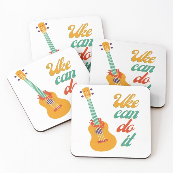 Item preview, Uke can do it, vintage motivational ukulele pun designed and sold by wynnriemusic.