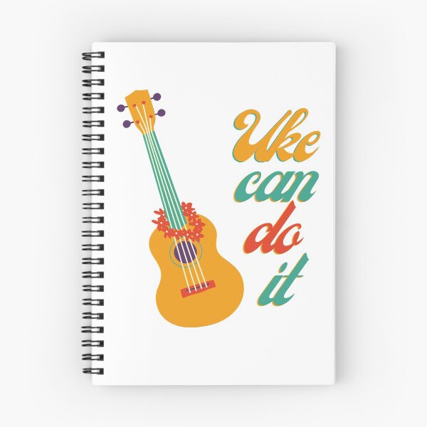 Item preview, Uke can do it, vintage motivational ukulele pun designed and sold by wynnriemusic.