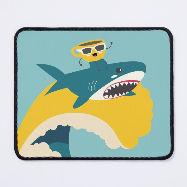 Item preview, Coffee Surf On Shark designed and sold by DAFIN.