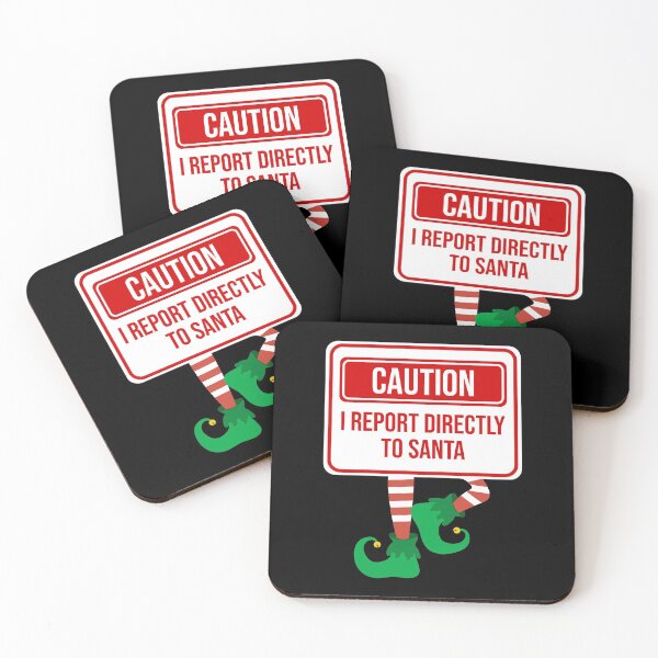 Item preview, Funny Christmas warning sign, Elf Surveillance designed and sold by DeliriousSteve.