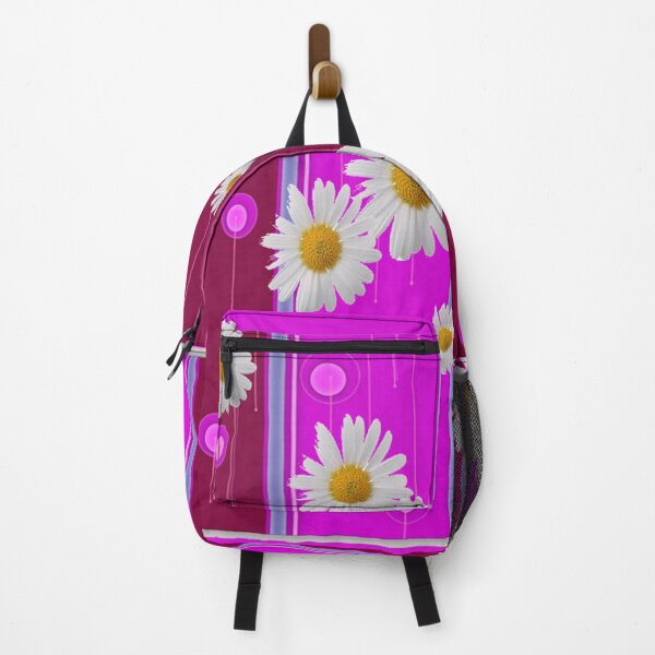 Item preview, WHITE DAISIES ON PURPLE ABSTRACT ART designed and sold by sharlesart.