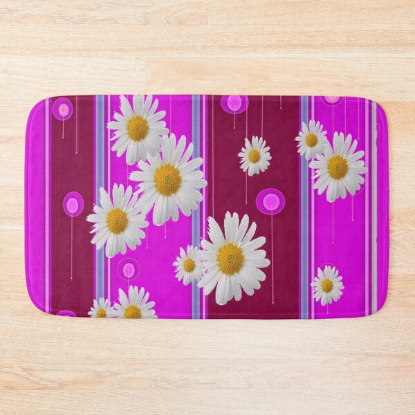 Item preview, WHITE DAISIES ON PURPLE ABSTRACT ART designed and sold by sharlesart.
