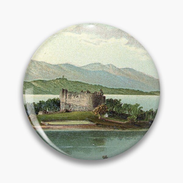 Item preview, Vintage Illustration of Dunstaffnage Castle & Loch Etive designed and sold by yourscotland.