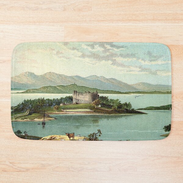 Item preview, Vintage Illustration of Dunstaffnage Castle & Loch Etive designed and sold by yourscotland.