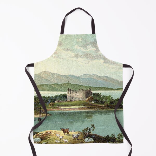 Item preview, Vintage Illustration of Dunstaffnage Castle & Loch Etive designed and sold by yourscotland.